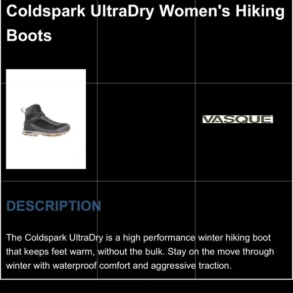 Vasque Coldspark Ultradry Hiking Boots - Picture 14 of 14